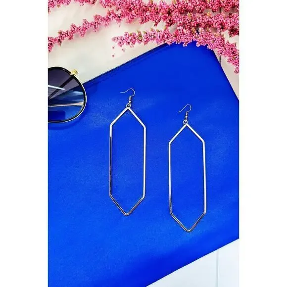 Bold Gold Statement Earrings - Picture 3 of 3